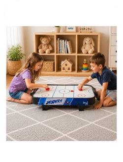 40" Air Hockey Table – Tabletop Game with Electric Fan Motor, Score Tracker, 2 Strikers & 2 Pucks