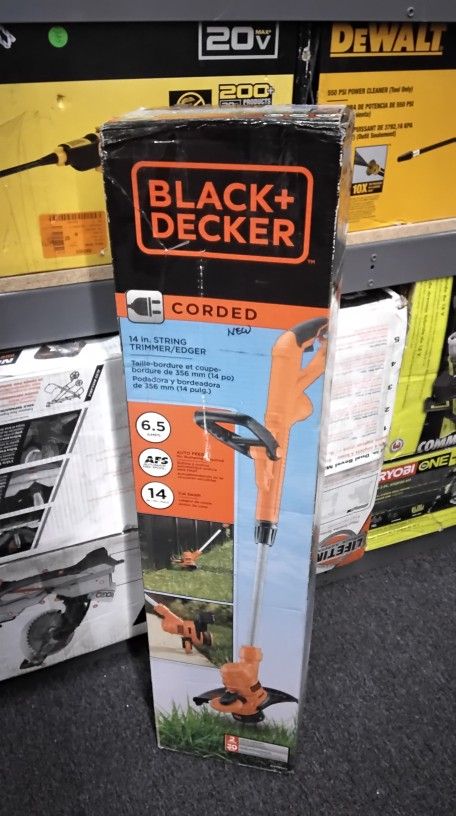 BLACK + DECKER CORDED 14 IN. STRING TRIMMER/EDGER