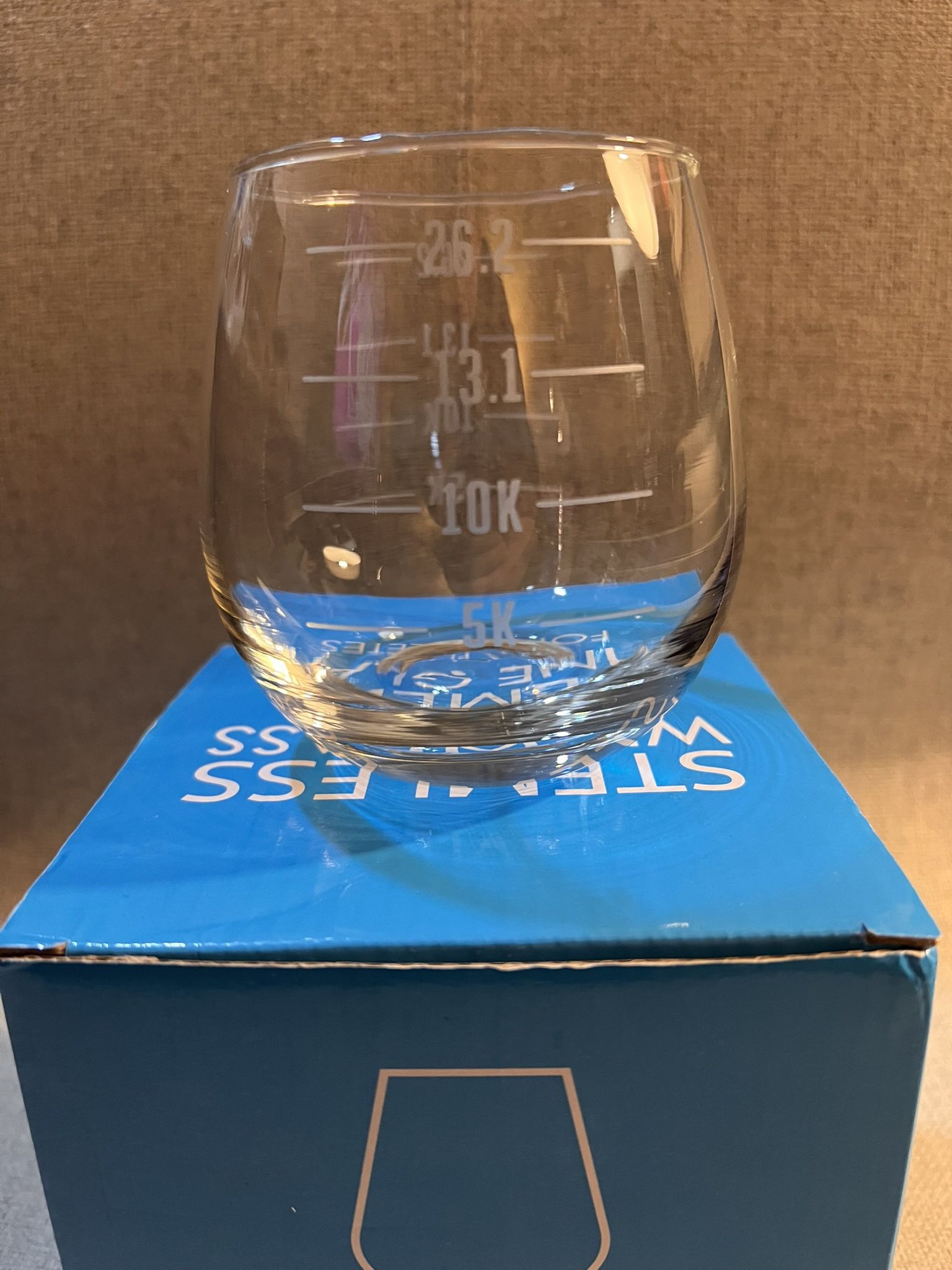 New - Stemless Wine Glass for Runners