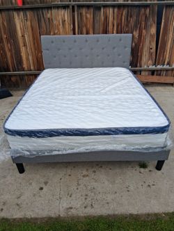 Cama Queen De Venta Nuevas Em Caja Vase Y Colchon