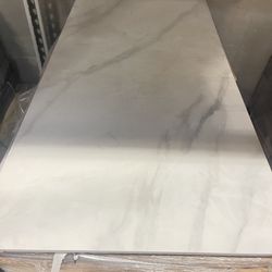 Voyager Blanco Matte Large Format Marble Look Porcelain Live Chat Tile 24 in. x 48 in. Floor and Wall (15.28 sq. ft./Case)