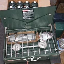 Coleman Duel Fuel With 12 Propane Canisters