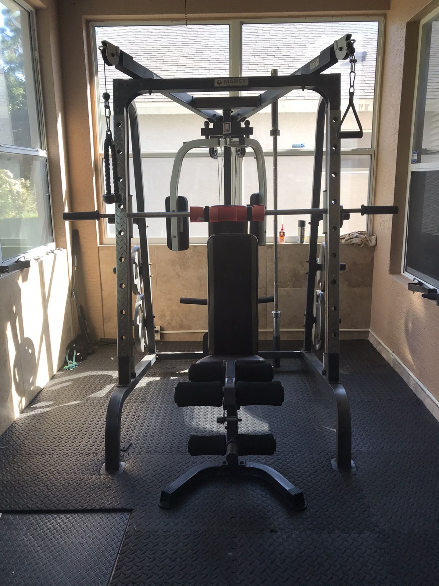 Marcy Smith Machine and weight plates $ 450 OBO