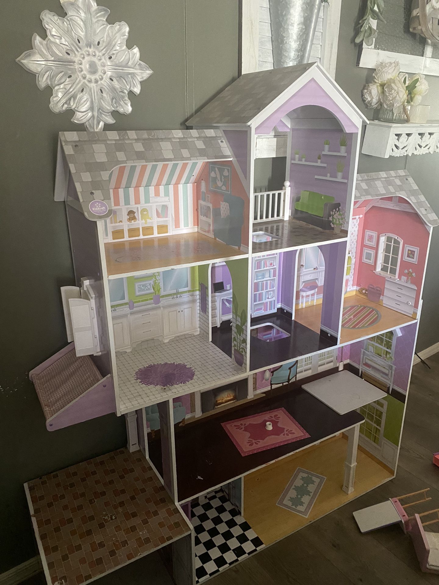 Barbie Doll House, Barbie’s And Extra Accessories For The House