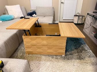 Modern Lift Top Coffee Table with Hidden Storage