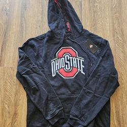 New Ohio State Buckeyes Embroidered Hoodie Sweatshirt NCAA Black Men's Size Large