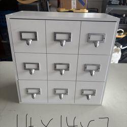 Apothecary Style Wood Desk Drawer Set