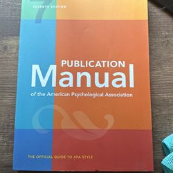 APA manual 7th Edition