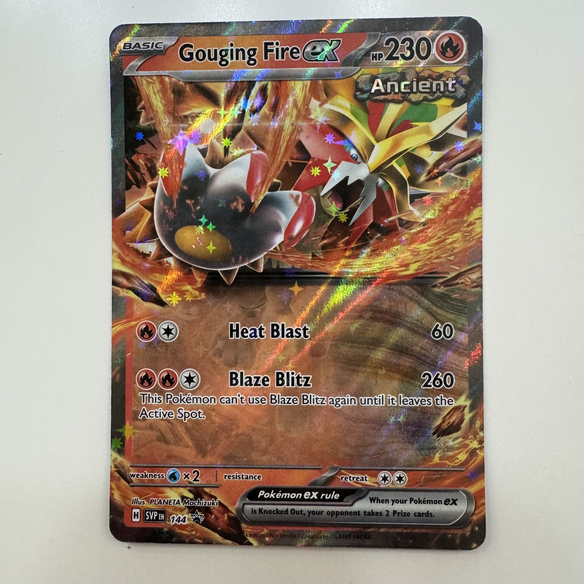 Gouging Fire ex 144 Promo Holo Pokemon