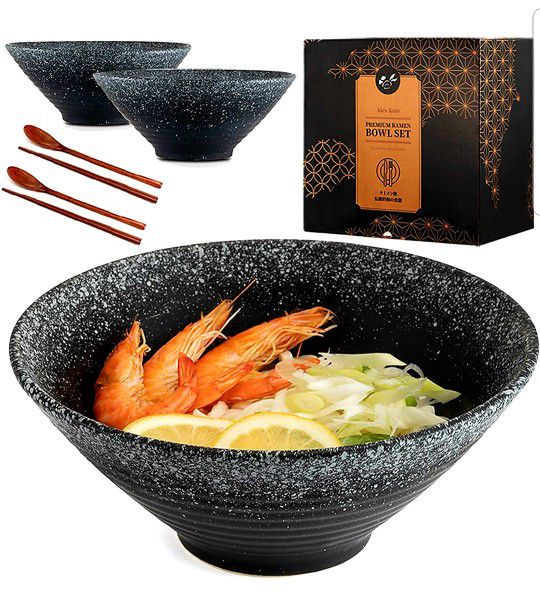 Alex Kato Ceramic Japanese Ramen Bowls