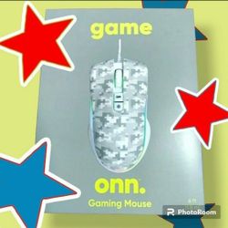 🖥️ NEW Gaming PC Mouse White & Grey Camo With LED light effects 