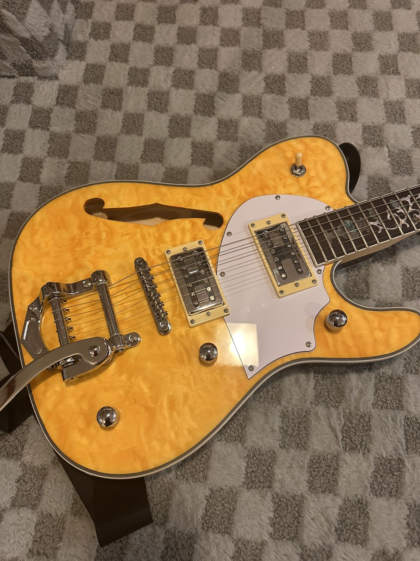 Gorgeous ornate telecaster