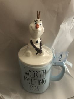 Rae Dunn Frozen Disney “Worth Melting For” Cup