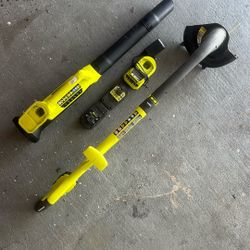 Weed Eater And Leaf Blower Ryobi Battery Powered