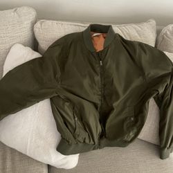 Green Bomber Jacket 