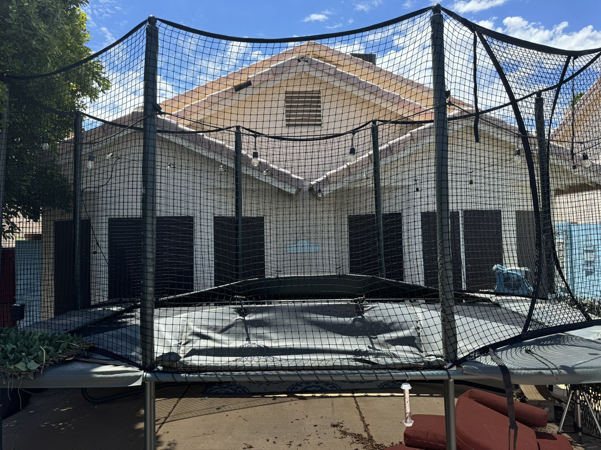 10’ X 17’ Rectangle AlleyOOP Trampoline With Power Bounce