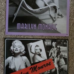 Marilyn Monroe Large Tin Signs 