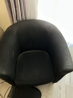 Black Lounge Sofa Chair 