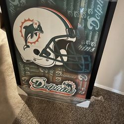 Miami Dolphins Poster In Frame
