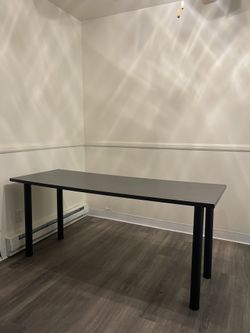 Long Grey Office Table