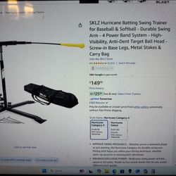 SKLZ Hurricane Batting swing Trainer Baseball Or Softball