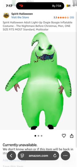 Inflatable oogy boogy costume