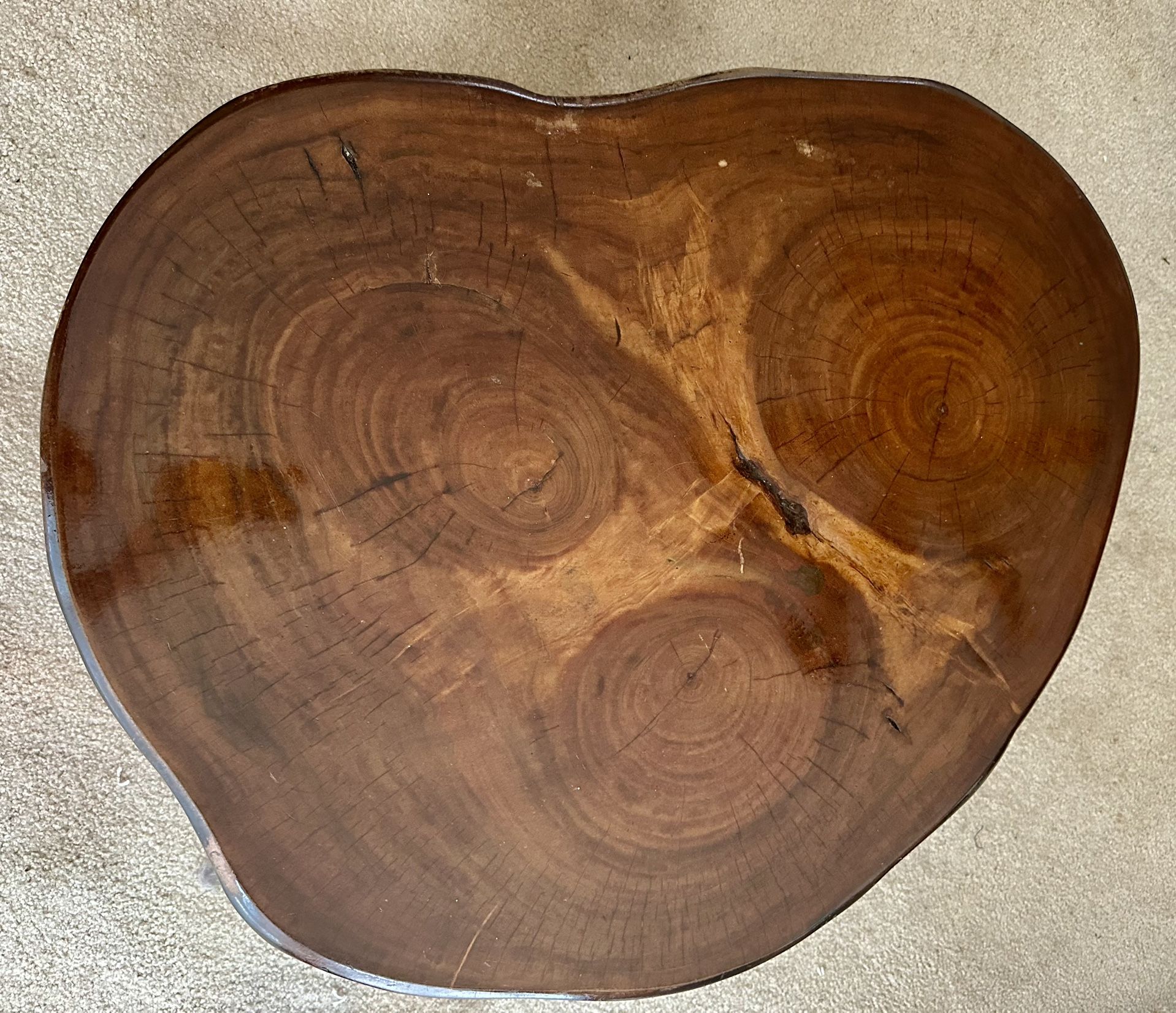 Solid Redwood Live Edge Coffee Table – Heirloom Quality, One-of-a-Kind