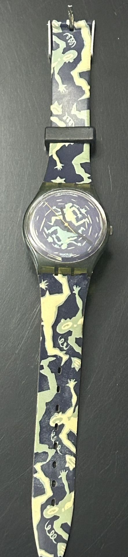 Swatch Watch GG111 CRASH by MASSIMO GIACON 1991 Quartz Swiss Unisex Works Fine