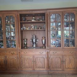 Solid Wood Entertainment Unit Center