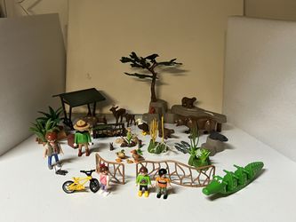 Playmobil Forest Animals, Trees,  Zoo Deer Bear People Kids Duck Birds