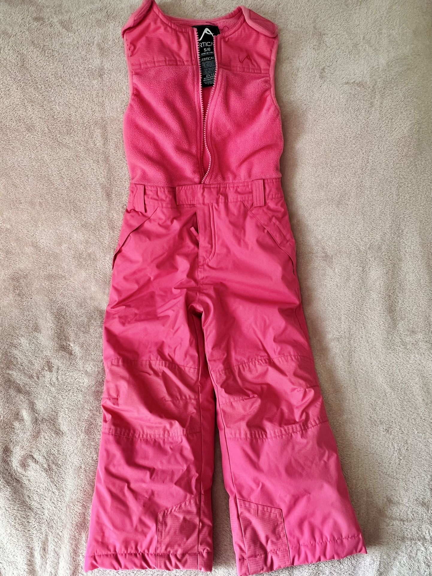 Vertical9 Girls Insulated Waterproof Overalls Size 5-6