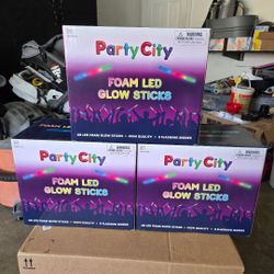 Party City Foam LED Glow Sticks Lights