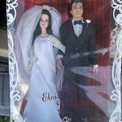 Elvis and Priscilla Wedding Dolls 