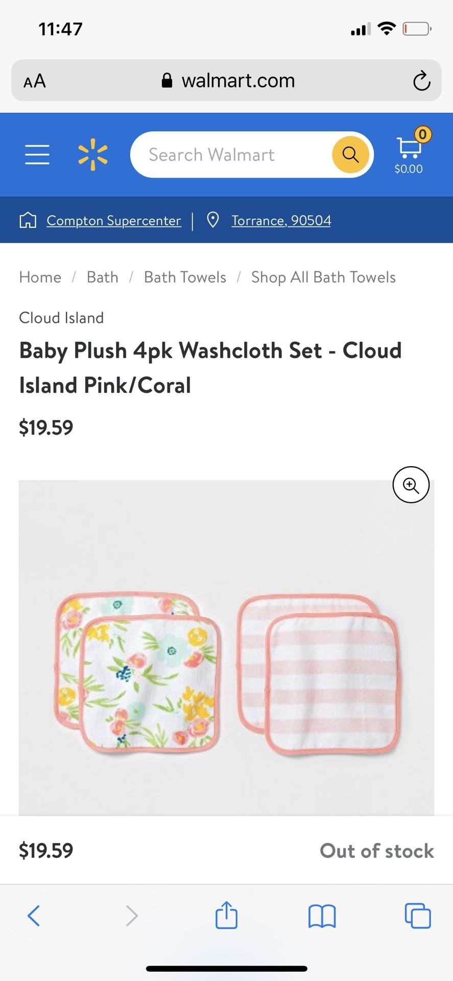 4-pack Baby Washcloth Cloud Island From Target 🎯