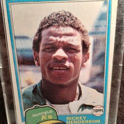 Ricky Henderson 1981 Topps Baseball Card 