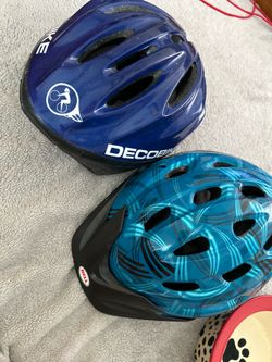 (2) Biking helmets