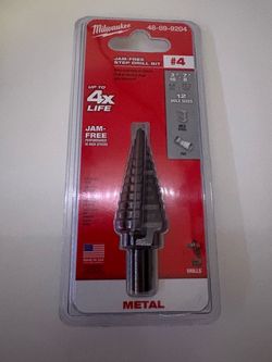 Milwaukee #4 Jam-Free Step Drill Bit