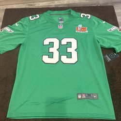 Philadelphia Eagles Cooper Dejean #33 Size Medium Kelly Green Jersey 