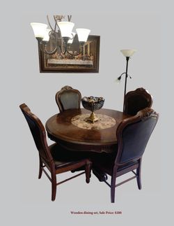 Wood Table and chairs