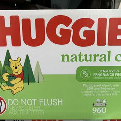 Huggies Wipes- Natural Care - 960 Count 