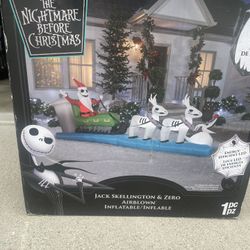 Jack Skeleton Christmas Inflatable 