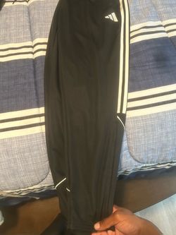 Black Track wind breaker with White Stripes