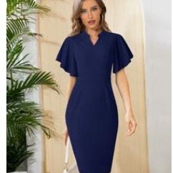 Navy Blue Dress; Size M (NEW)
