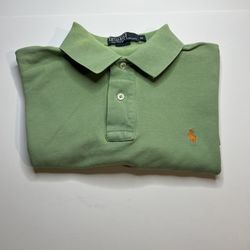 Polo By Ralph Lauren Green Polo Shirt Size M 