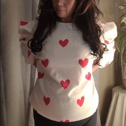 Plus Size Valentine Heart Top