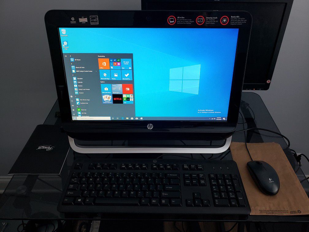 All in One HP Computer windows 10