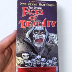 Faces Of Death IV 4 Rare Horror VHS