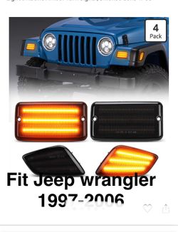 Turn signals and corner set fit 1997 thru 2006 jeep Wrangler
