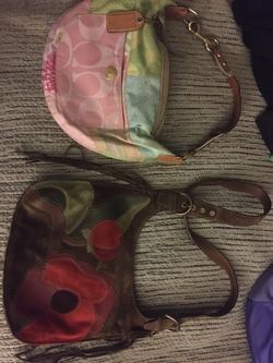 Nice leather coach purses only 40 EACH FIRM