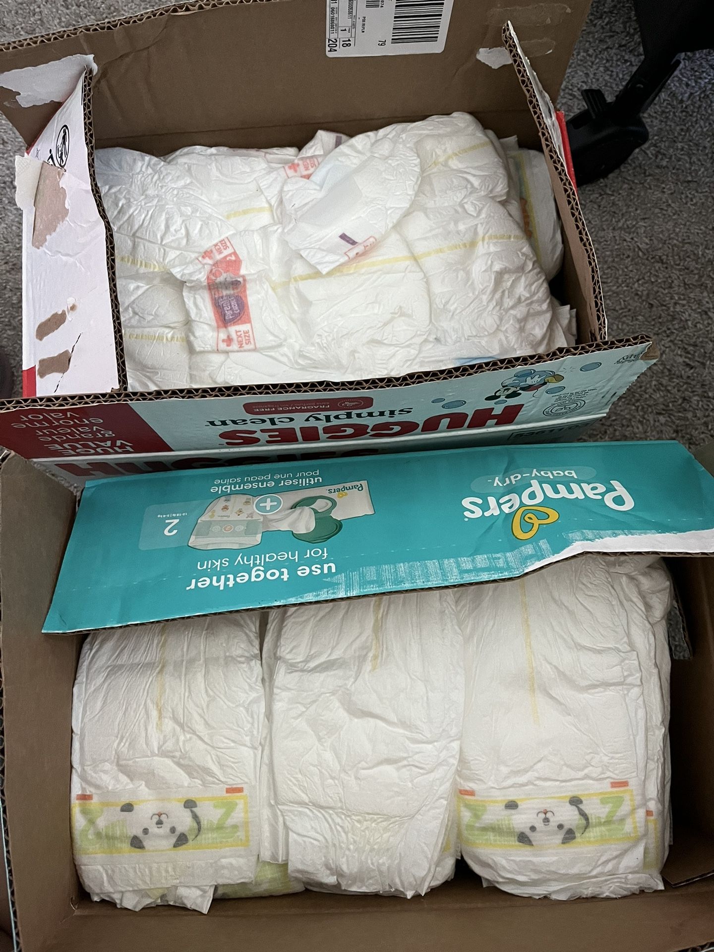 Free Size 2 Diapers  